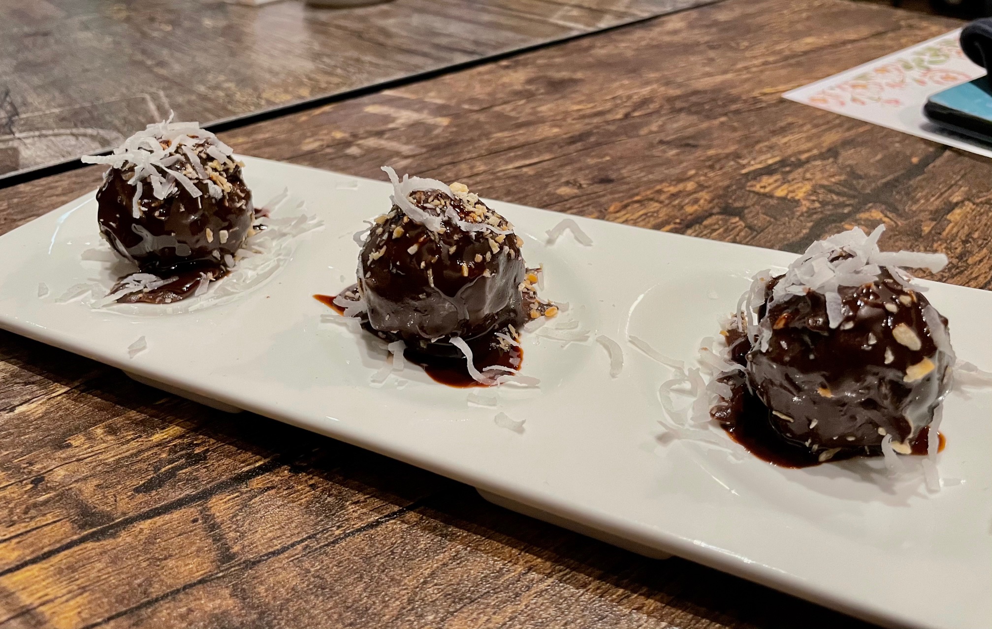 Panellets de Coconut and Chocolate