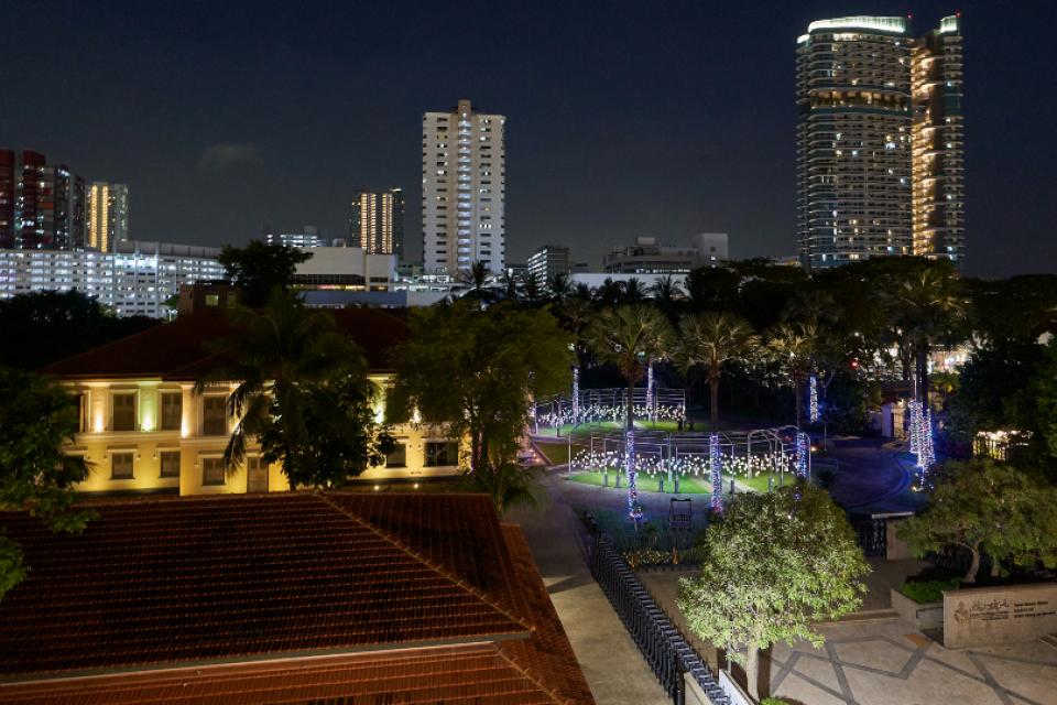 Rainbow Connection II Illuminates the Malay Heritage Centre With a Mesmerising Glow of Colours and Light