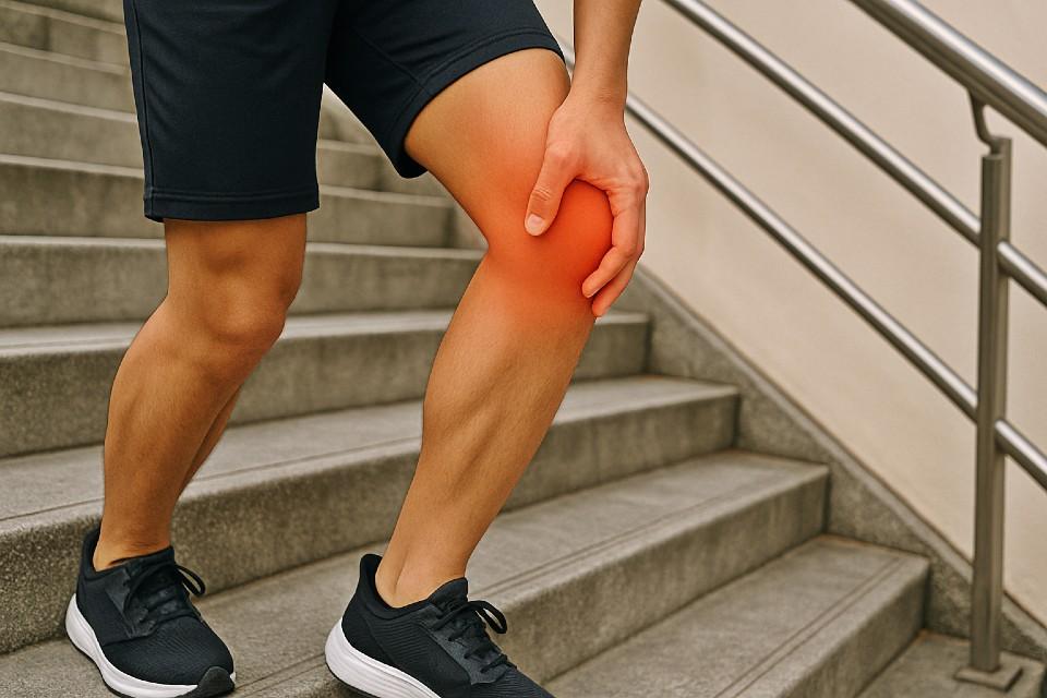 asian-man-holding-painful-knee-on-stairs-showing-common-signs-of-knee-pain-when-climbing-stairs
