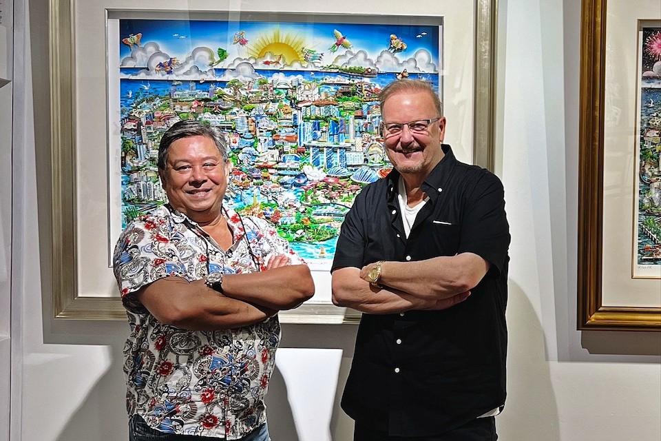 Expat Choice Reporter Doug Peris Explores The Unbelievable Island of Singapore at 60 by Charles Fazzino