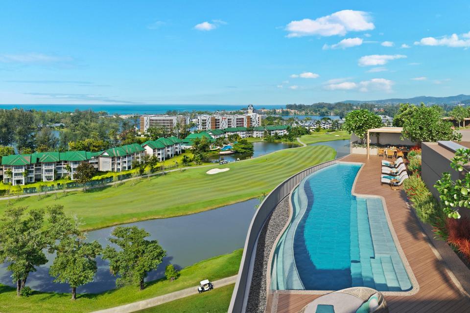 Penthouse rooftop at Angsana Golf Residences Topaz