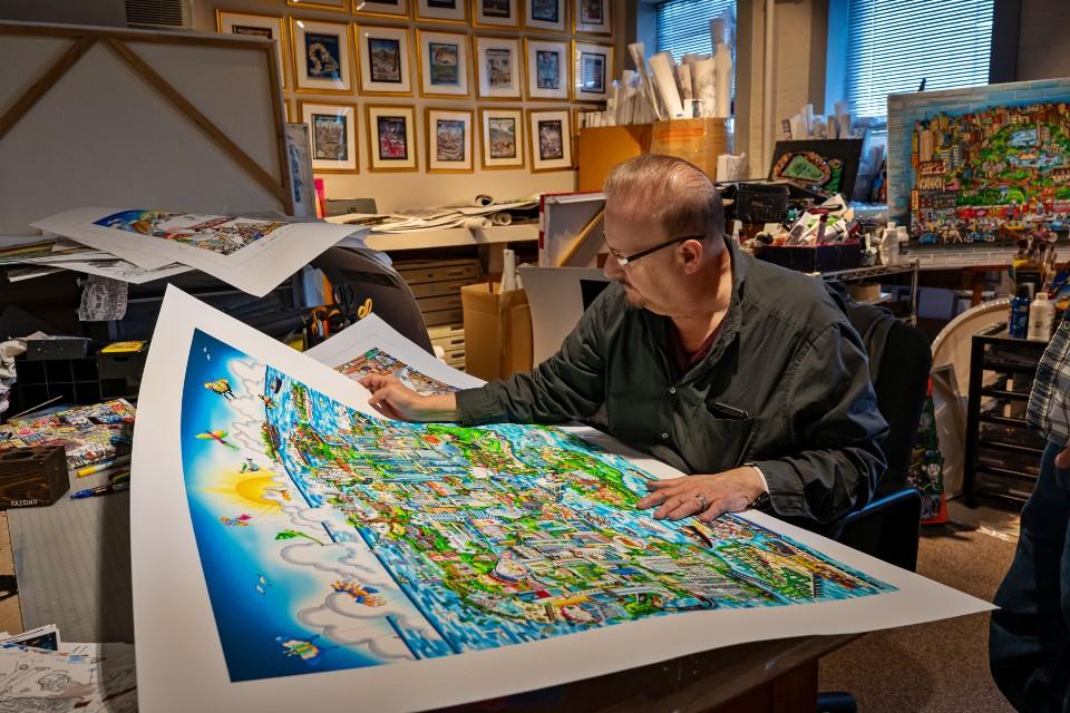 Charles Fazzino Honoured Singapore’s 60th Birthday with The Unbelievable Island of Singapore at 60