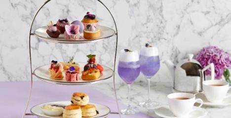 Purple Afternoon Tea Returns to The Fullerton Hotels Singapore