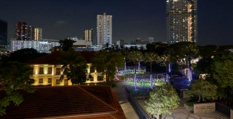 Rainbow Connection II Illuminates the Malay Heritage Centre With a Mesmerising Glow of Colours and Light