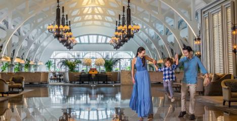 Family at The Fullerton Bay Hotel Singapore