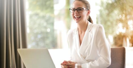 Woman candidate at a job interview in Singapore