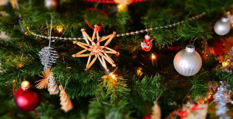 Christmas Tree with Christmas decorations in Singapore 