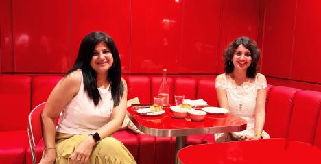 The picture shows Medusa's bright red interiors