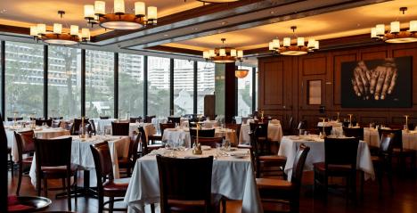 Interiors of Wolfgang's Steakhouse