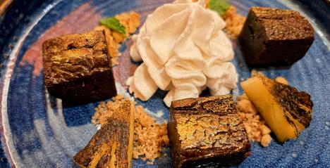 Salted brownie at Ingleside