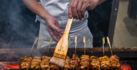 Yakitori at Torimitsu x Tanuki Raw
