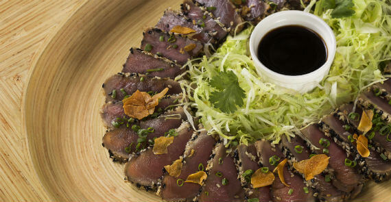 La Carte Menu - Tuna Tataki