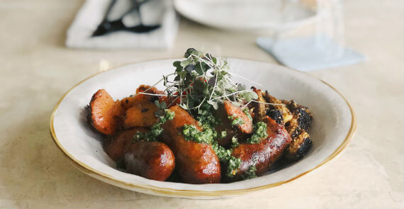 Chorizo with Chimichurri