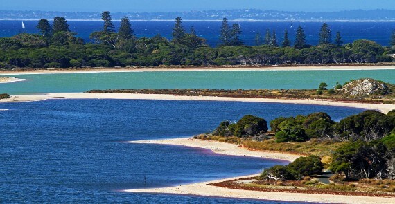 Lakes from Oliver Hill Rottnest Island