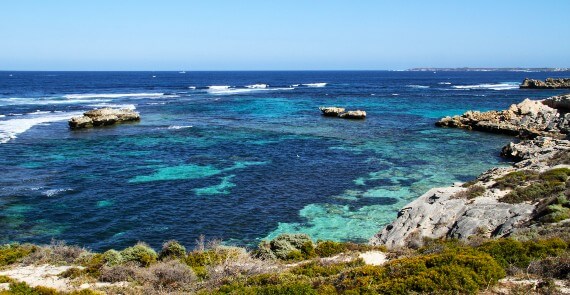 Panorama Coastal scenery Rottnest Island